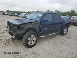 2007 Toyota Tacoma PreRunner with VIN 3TMJU62N57M032518, listed as a Copart auction lot 54319885 with 153,636 mi miles and Salvage Title. Bid and sale history available at DreamBid. Image 1.