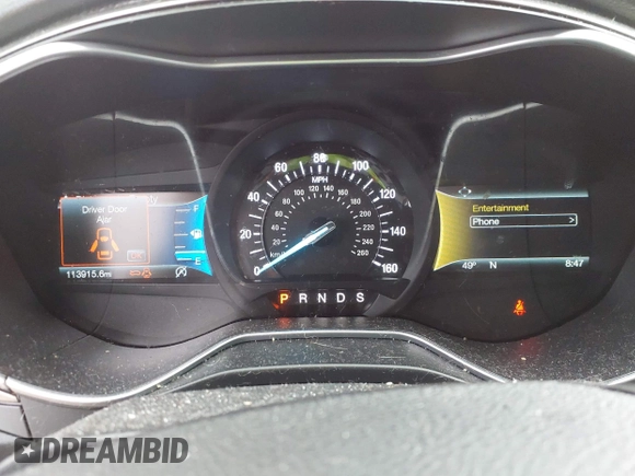 2017 Ford Fusion SE with VIN 3FA6P0HD9HR140417, listed as a IAAI auction lot 41942047 with 113,915 mi miles. Bid and sale history available at carsss.com. Image 7.