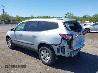 2017 Chevrolet Traverse LS with VIN 1GNKRFKD0HJ161222, listed as a IAAI auction lot 42110204 with 58,663 mi miles and . Bid and sale history available at DreamBid. Image 3.