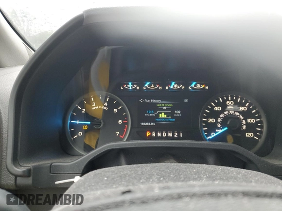 2015 Ford F-150 XLT with VIN 1FTEW1EF9FKD13777, listed as a Copart auction lot 47982534 with 165,364 mi miles and Salvage title. Bid and sale history available at DreamBid. Image 9.