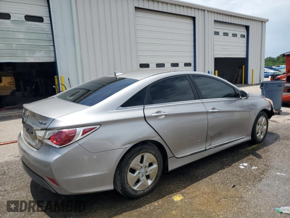 2012 Hyundai Sonata Hybrid with VIN KMHEC4A44CA038041, listed as a Copart auction lot 59034795 with 200,707 mi miles and Clean title. Bid and sale history available at DreamBid. Image 3.