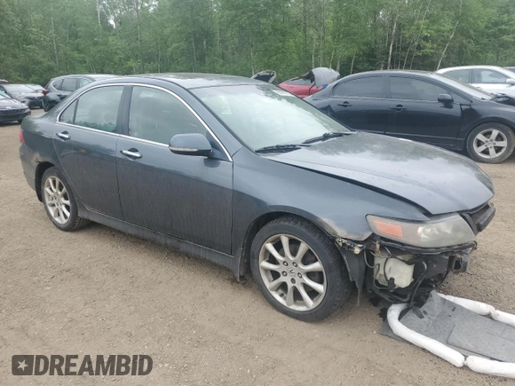2007 Acura TSX with VIN JH4CL968X7C009091, listed as a Copart auction lot 60789755 with 303,504 mi miles and Salvage title. Bid and sale history available at DreamBid. Image 4.