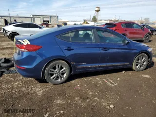 2017 Hyundai Elantra SE with VIN 5NPD84LF0HH185537, listed as a Copart auction lot 44783935 with 91,599 mi miles and Salvage Title. Bid and sale history available at carsss.com. Image 3.
