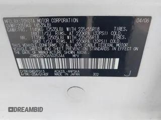 2006 Toyota RAV4 Sport with VIN JTMBD32V365035344, listed as a IAAI auction lot 42625044 with 234,161 mi miles and . Bid and sale history available at DreamBid. Image 9.