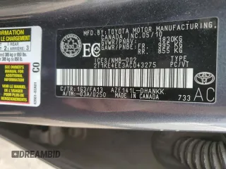 2010 Toyota Matrix S с VIN 2T1KE4EE3AC043275, выставлен на аукционе Copart как лот 59165225 с пробегом 245 854 миль миль и Чистый • Clean title. История ставок и продаж доступна на DreamBid. Изображение 12.
