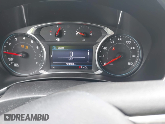 2019 Chevrolet Equinox LT with VIN 2GNAXUEV0K6286221, listed as a IAAI auction lot 41850709 with 124,363 mi miles and . Bid and sale history available at carsss.com. Image 7.