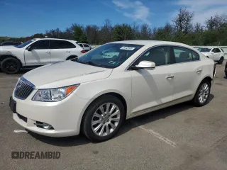 2013 Buick LaCrosse Leather with VIN 1G4GC5E34DF329952, listed as a Copart auction lot 65448565 with 129,218 mi miles and Salvage title. Bid and sale history available at DreamBid. Image 1.