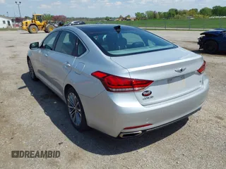 2016 Hyundai Genesis 3.8L z VIN KMHGN4JE9GU135591, wystawiony jako IAAI lot #42100533 z przebiegiem 58 011 mil mil oraz . Historia ofert i sprzedaży dostępna na DreamBid. Obrazek 3.