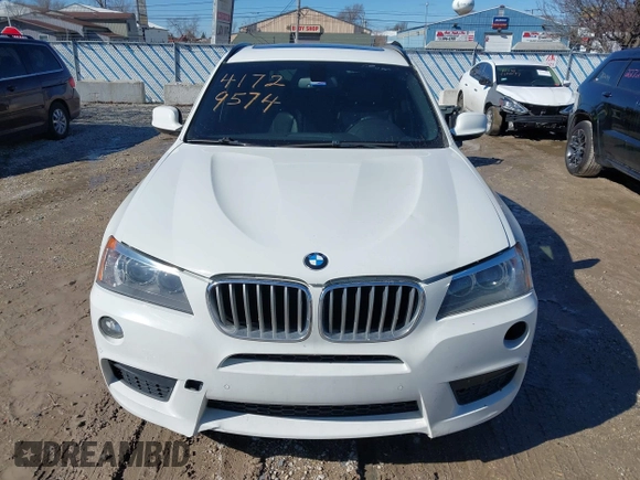 2013 BMW X3 xDrive35i with VIN 5UXWX7C50DL980497, listed as a IAAI auction lot 41729574 with Not Provided miles and . Bid and sale history available at DreamBid. Image 12.