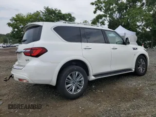 2019 Infiniti QX80 LUXE with VIN JN8AZ2NE6K9227058, listed as a Copart auction lot 64134284 with 89,785 mi miles and Salvage Title. Bid and sale history available at carsss.com. Image 3.