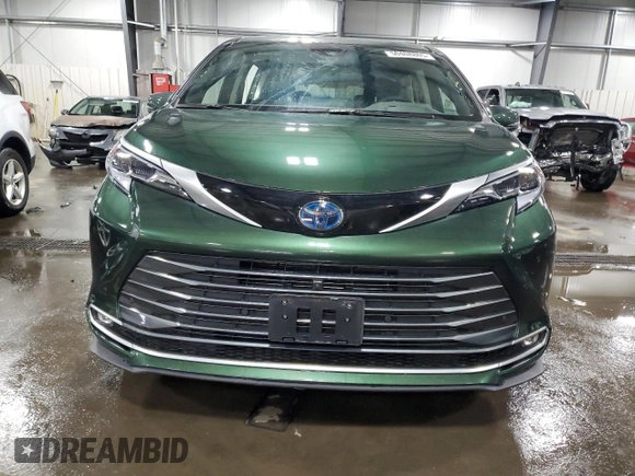 2023 Toyota Sienna Platinum with VIN 5TDESKFC1PS097942, listed as a Copart auction lot 50408805 with 15,101 mi miles and Salvage Title. Bid and sale history available at DreamBid. Image 5.