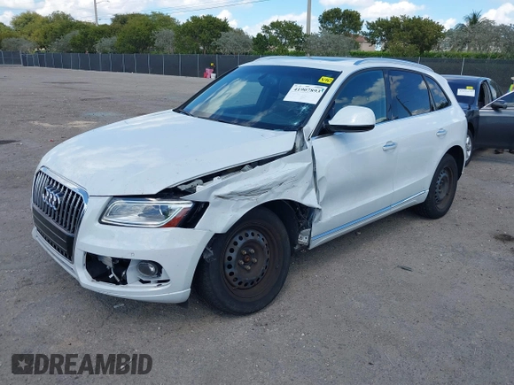2015 Audi Q5 Premium Plus with VIN WA1LFAFP9FA116669, listed as a IAAI auction lot 41907893 with 115,638 mi miles and . Bid and sale history available at DreamBid. Image 18.