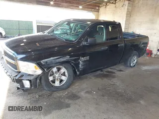2018 Ram 1500 Express with VIN 1C6RR7FGXJS302502, listed as a IAAI auction lot 40942179 with 91,557 mi miles. Bid and sale history available at carsss.com. Image 2.