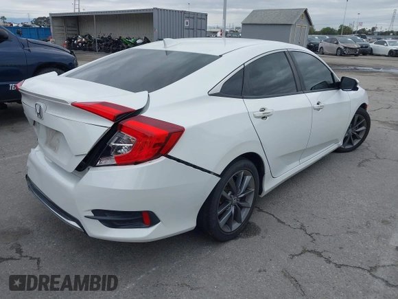 2019 Honda Civic Sedan EX with VIN JHMFC1F36KX006385, listed as a IAAI auction lot 41758211 with 89,666 mi miles. Bid and sale history available at carsss.com. Image 4.