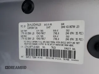 2007 Dodge 1500 ST with VIN 1D7HU18P77J614603, listed as a Copart auction lot 84555064 with 98,713 mi miles and Salvage Title. Bid and sale history available at DreamBid. Image 12.