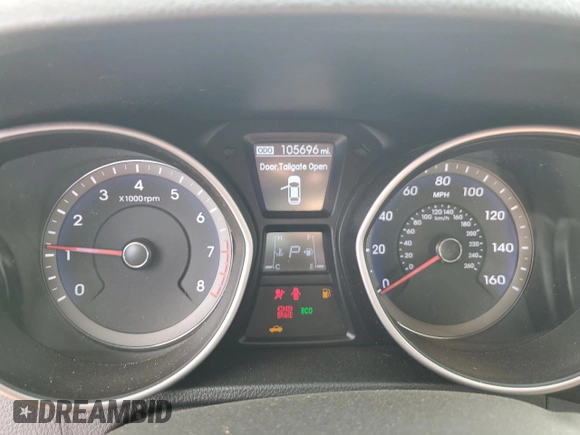 2014 Hyundai Elantra GT with VIN KMHD35LH4EU198214, listed as a Copart auction lot 52569645 with 105,696 mi miles and Salvage Title. Bid and sale history available at carsss.com. Image 9.