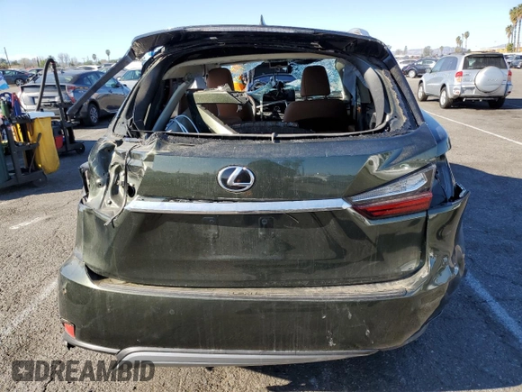 2021 Lexus RX with VIN 2T2HZMAA6MC199960, listed as a Copart auction lot 41498525 with 0 mi miles and Salvage Title. Bid and sale history available at carsss.com. Image 6.