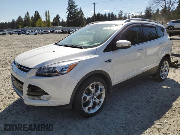 2016 Ford Escape Titanium with VIN 1FMCU9J98GUC00707, listed as a Copart auction lot 54197425 with 95,568 mi miles and Salvage Title. Bid and sale history available at DreamBid. Image 1.
