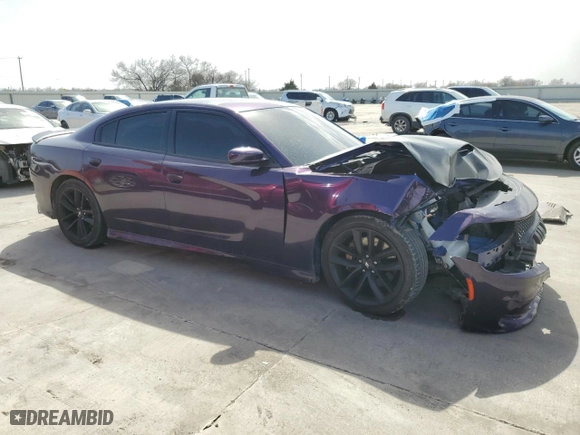 2019 Dodge Charger R/T with VIN 2C3CDXCT4KH728195, listed as a Copart auction lot 47669555 with 67,707 mi miles and Salvage Title. Bid and sale history available at carsss.com. Image 4.