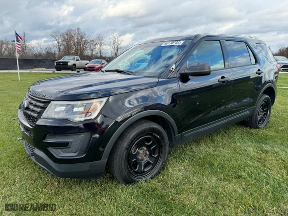 2019 Ford Police Interceptor Utility with VIN 1FM5K8AT2KGA30680, listed as a Copart auction lot 80170734 with 102,562 mi miles and Clean Title. Bid and sale history available at carsss.com. Image 1.