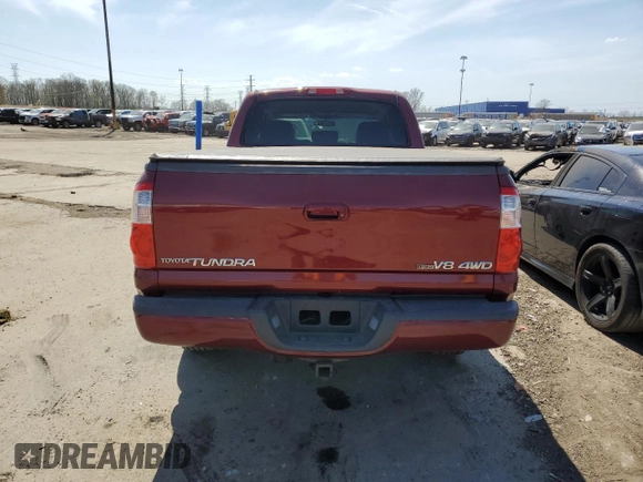 2006 Toyota Tundra Limited with VIN 5TBDT48146S513828, listed as a Copart auction lot 53250425 with 113,790 mi miles and Clean Title. Bid and sale history available at DreamBid. Image 6.