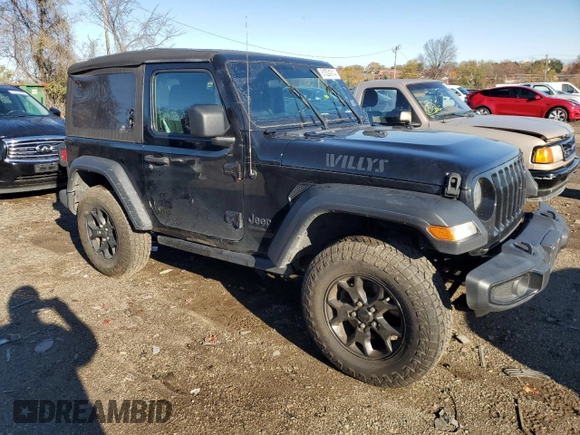 2021 Jeep Wrangler Sport S with VIN 1C4GJXAN4MW697450, listed as a Copart auction lot 81024914 with 75,820 mi miles and Salvage Title. Bid and sale history available at DreamBid. Image 4.