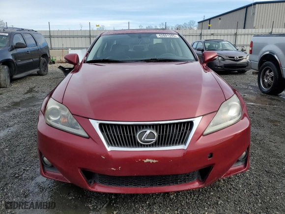 2013 Lexus IS 250 with VIN JTHCF5C20D5062737, listed as a Copart auction lot 42801285 with 93,884 mi miles and Salvage Title. Bid and sale history available at carsss.com. Image 5.