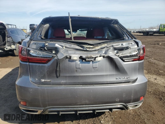 2021 Lexus RX 350 F Sport with VIN 2T2SZMDAXMC260051, listed as a Copart auction lot 47360605 with Not provided miles and Salvage title. Bid and sale history available at DreamBid. Image 6.