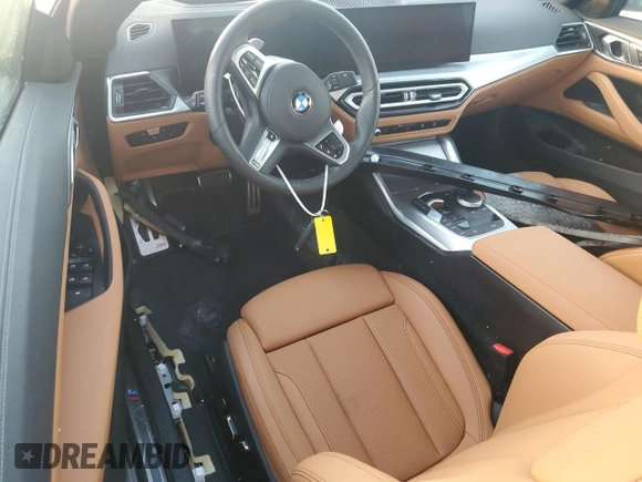 2024 BMW 4 Series M440i with VIN WBA53AT0XRCP88146, listed as a Copart auction lot 75429174 with Not Provided miles and Non Repairable. Bid and sale history available at carsss.com. Image 8.