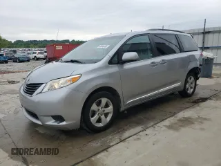 2012 Toyota Sienna LE AAS with VIN 5TDKK3DC0CS222967, listed as a Copart auction lot 58044405 with 219,970 mi miles and Salvage title. Bid and sale history available at DreamBid. Image 1.