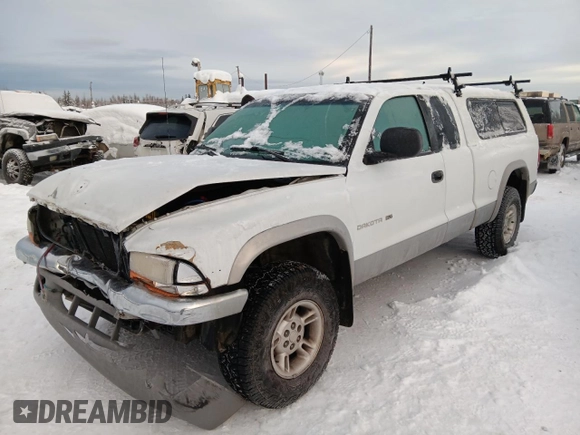 1998 Dodge Dakota SLT with VIN 1B7GG22X0WS597602, listed as a Copart auction lot 84299884 with 187,120 mi miles and Salvage Title. Bid and sale history available at carsss.com. Image 1.
