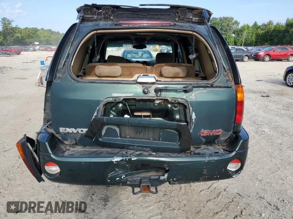 2002 GMC Envoy SLE with VIN 1GKDS13S222475949, listed as a Copart auction lot 66544254 with 0 mi miles and Salvage Title. Bid and sale history available at carsss.com. Image 6.