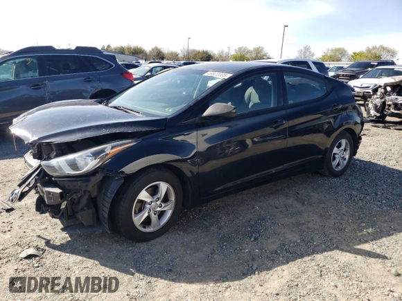 2015 Hyundai Elantra SE with VIN 5NPDH4AEXFH556713, listed as a Copart auction lot 49822005 with 130,100 mi miles and Salvage Title. Bid and sale history available at DreamBid. Image 1.
