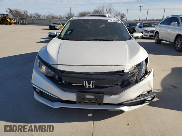 2021 Honda Civic Sedan EX with VIN 2HGFC1F36MH703582, listed as a Copart auction lot 47260765 with 33,673 mi miles and Salvage Title. Bid and sale history available at carsss.com. Image 5.