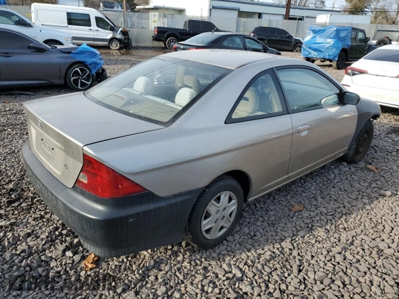2003 Honda Civic LX with VIN 1HGEM22503L078216, listed as a Copart auction lot 46480235 with 187,015 mi miles and Salvage Title. Bid and sale history available at DreamBid. Image 3.