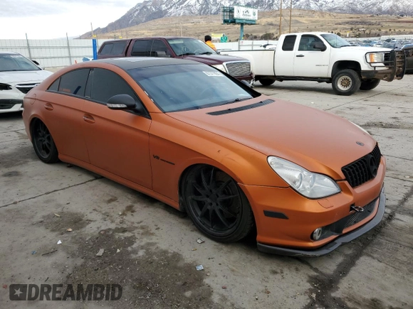 2006 Mercedes-Benz CLS-Class AMG with VIN WDDDJ76X36A056244, listed as a Copart auction lot 87377804 with 0 mi miles and Salvage Title. Bid and sale history available at carsss.com. Image 4.