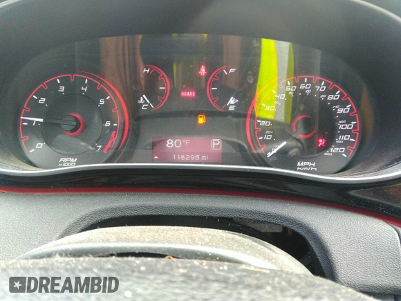 2015 Dodge Dart SXT with VIN 1C3CDFBB5FD159413, listed as a IAAI auction lot 36737733 with 118,295 mi miles. Bid and sale history available at carsss.com. Image 7.