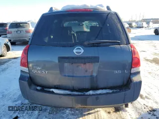 2004 Nissan Quest S with VIN 5N1BV28U44N350796, listed as a Copart auction lot 83244704 with 225,422 mi miles and Clean Title. Bid and sale history available at carsss.com. Image 6.