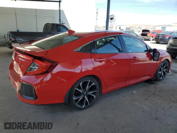 2017 Honda Civic Sedan Si with VIN 2HGFC1E57HH700201, listed as a Copart auction lot 46537475 with 143,181 mi miles and Salvage Title. Bid and sale history available at carsss.com. Image 3.