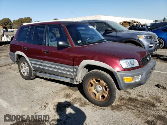 1998 Toyota RAV4 with VIN JT3GP10V7W0025437, listed as a Copart auction lot 37272833 with 120,080 mi miles and Salvage title. Bid and sale history available at DreamBid. Image 4.