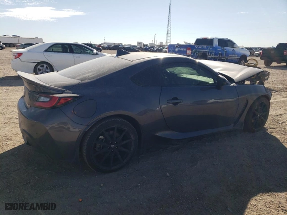2023 Toyota GR86 Premium with VIN JF1ZNBF17P8753398, listed as a Copart auction lot 46871635 with 25,285 mi miles and Salvage Title. Bid and sale history available at carsss.com. Image 3.