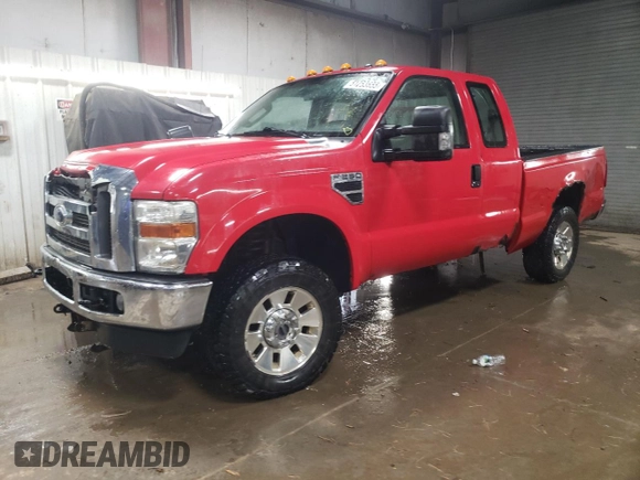 2008 Ford Super Duty F-250 SRW XL with VIN 1FTSX21508EE58243, listed as a Copart auction lot 51253655 with 122,538 mi miles and Salvage Title. Bid and sale history available at carsss.com. Image 1.