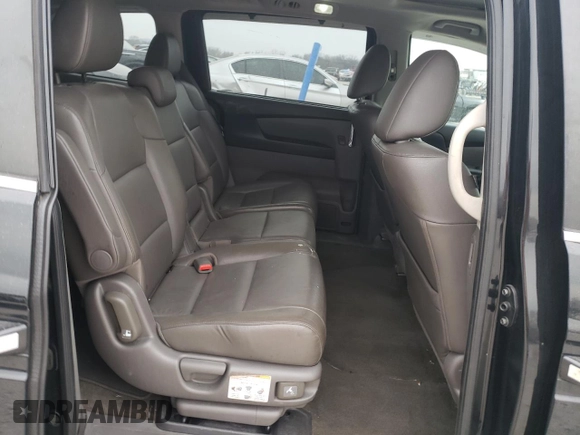 2014 Honda Odyssey EX-L with VIN 5FNRL5H65EB061079, listed as a Copart auction lot 48259855 with 126,498 mi miles and Salvage Title. Bid and sale history available at DreamBid. Image 11.