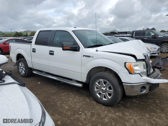 2013 Ford F-150 XL with VIN 1FTFW1CF5DFD27219, listed as a Copart auction lot 50928335 with 118,025 mi miles and Salvage Title. Bid and sale history available at carsss.com. Image 4.