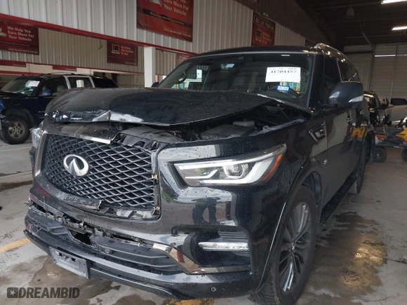 2020 Infiniti QX80 LUXE with VIN JN8AZ2NF3L9700036, listed as a IAAI auction lot 41704457 with 65,848 mi miles. Bid and sale history available at carsss.com. Image 17.