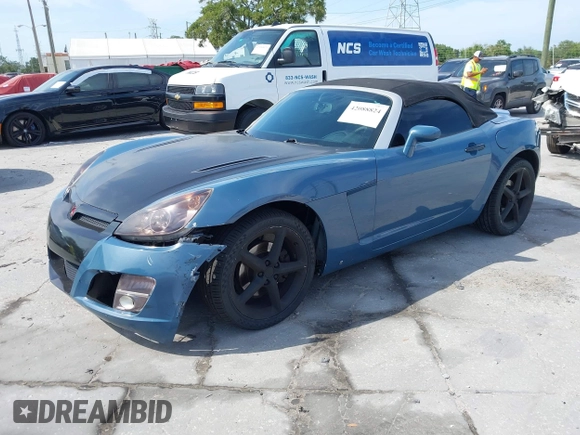 2007 Saturn Sky with VIN 1G8MB35B27Y117088, listed as a IAAI auction lot 42088824 with 129,749 mi miles. Bid and sale history available at carsss.com. Image 2.