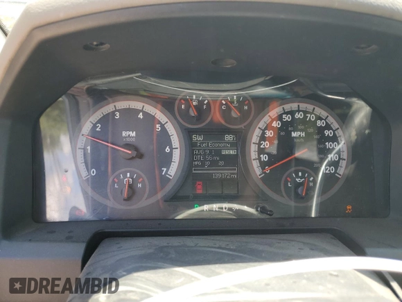 2012 Ram 2500 SLT with VIN 3C6TD5DT5CG206389, listed as a Copart auction lot 58674274 with 139,172 mi miles and Clean title. Bid and sale history available at DreamBid. Image 9.