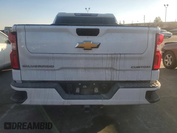 2021 Chevrolet Silverado 1500 Custom with VIN 3GCPWBEK9MG447379, listed as a Copart auction lot 88286075 with 86,497 mi miles and Salvage Title. Bid and sale history available at DreamBid. Image 6.