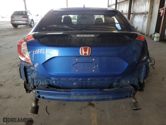 2017 Honda Civic Hatchback LX with VIN SHHFK7H2XHU219790, listed as a Copart auction lot 48824685 with 127,091 mi miles and Salvage Title. Bid and sale history available at carsss.com. Image 6.