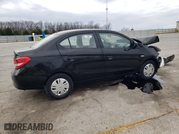 2020 Mitsubishi Mirage ES with VIN ML32F3FJ9LHF12652, listed as a Copart auction lot 53478045 with 64,844 mi miles and Salvage title. Bid and sale history available at DreamBid. Image 3.